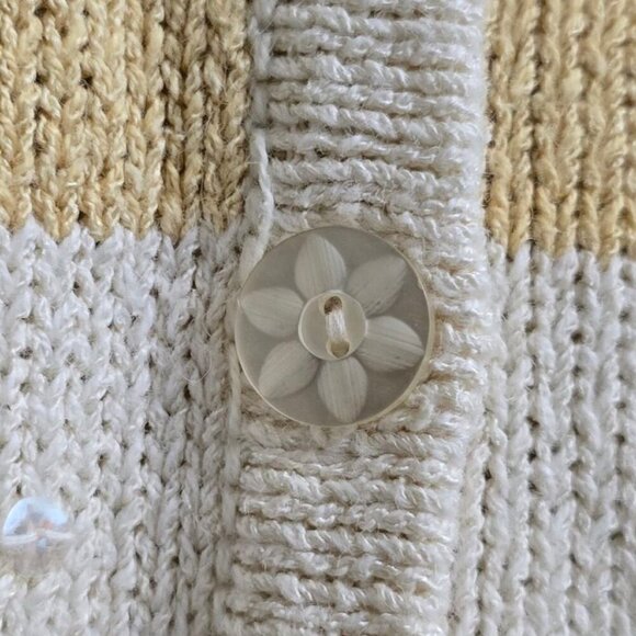 Christopher & Banks Vintage Hand Embroidered Beaded Silk Blend Cardigan Sz L - Picture 6 of 10